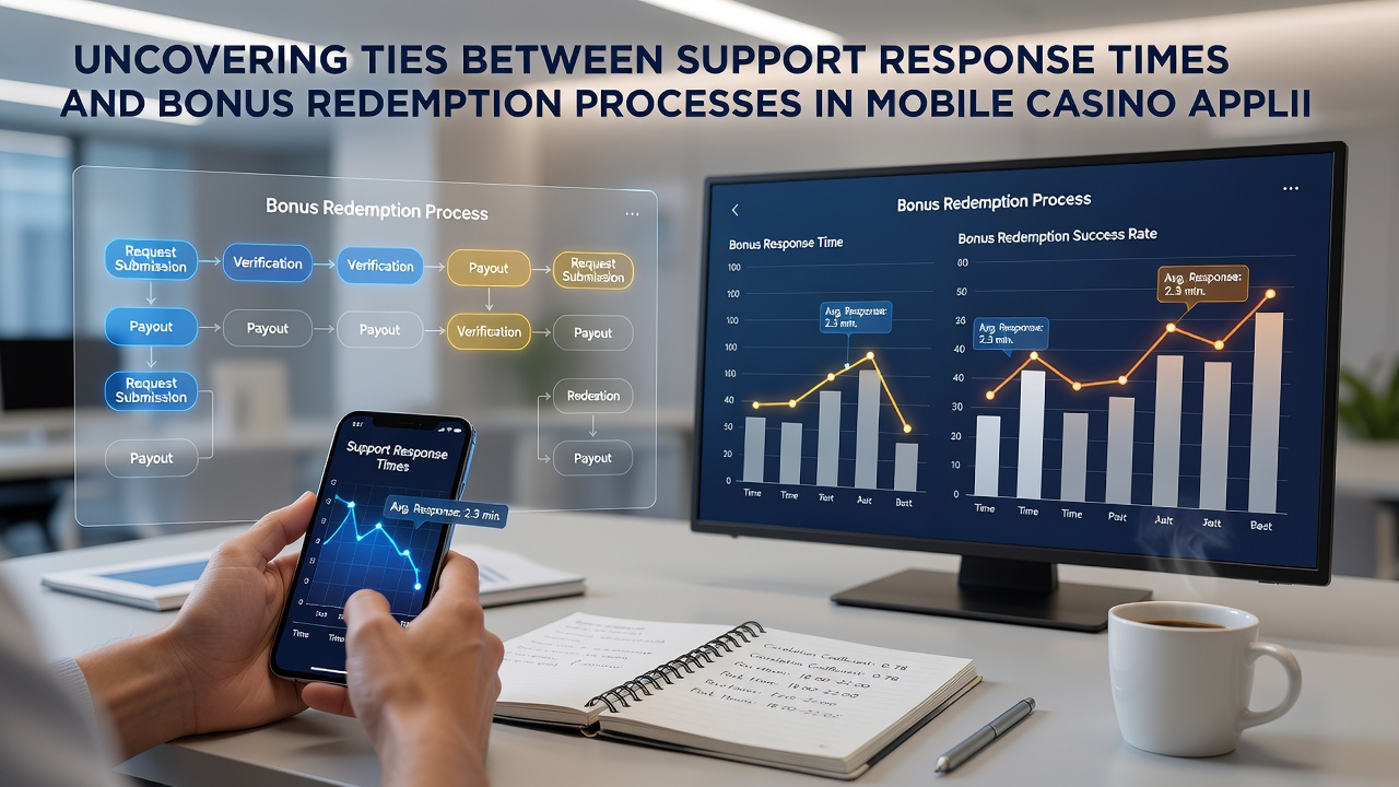 Support ticket dashboard overlaid on a mobile casino bonus redemption screen